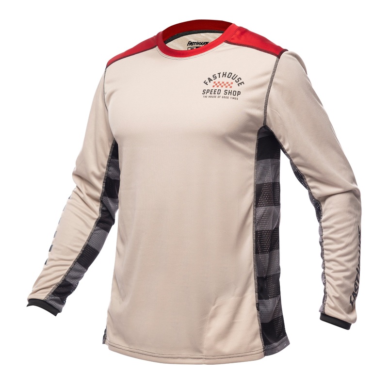 Fasthouse Classic Outland Long Sleeve MTB Jersey - Cream
