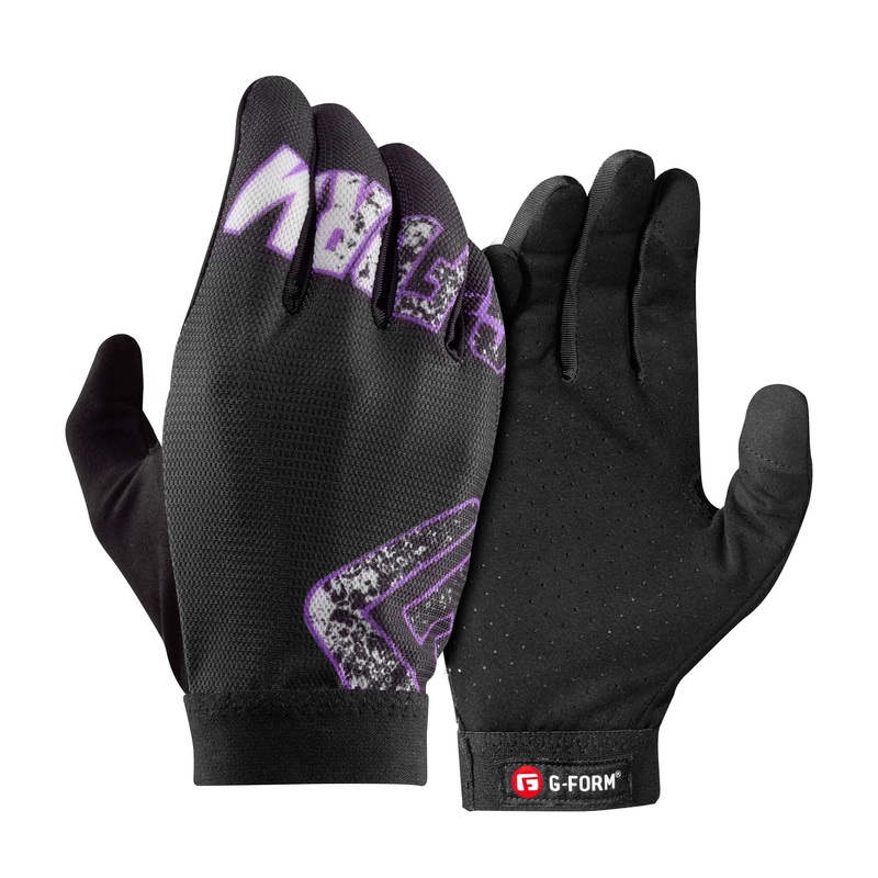 G-Form Temp MTB Glove - Youth - Black-Purple