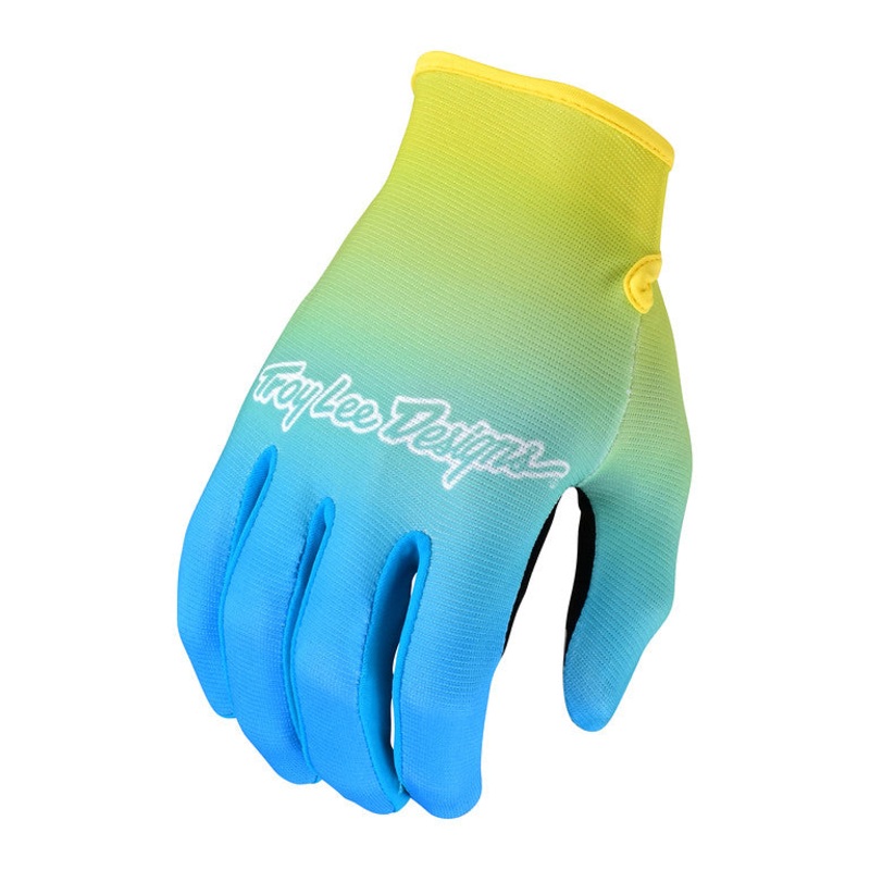 Troy Lee Designs Flowline MTB Glove - Faze - Blue-Yellow - 2023