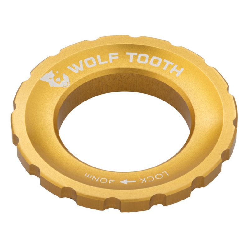 Wolf Tooth Components Centerlock Rotor Lockring - Gold