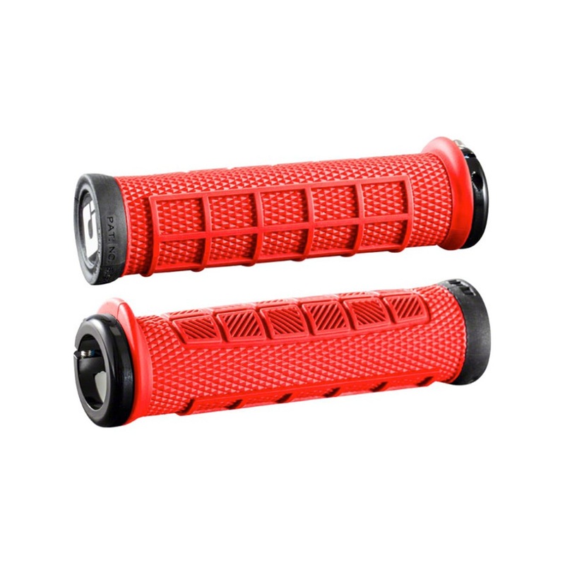 ODI Elite Pro Lock-On Bonus Pack MTB Grips - Red-Black