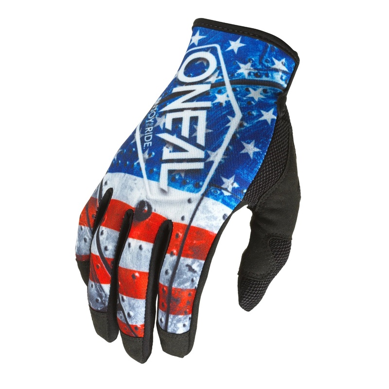 O'Neal Mayhem MTB Glove - USA - Red-White-Blue