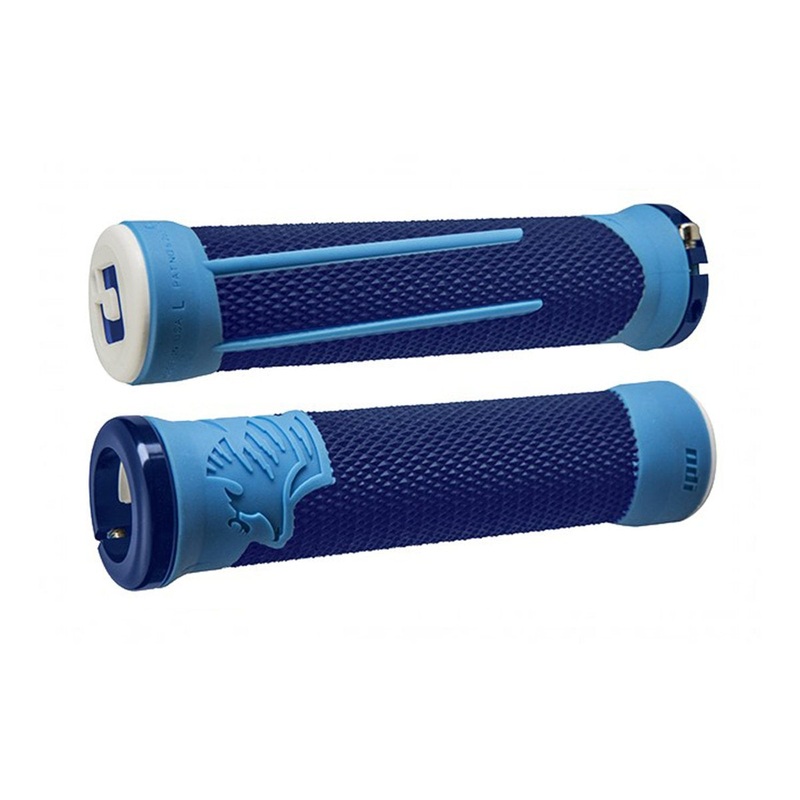 ODI AG-2 Lock-On Grips - Blue-Blue