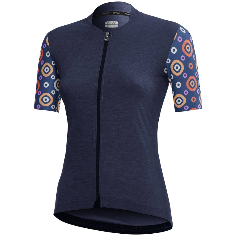Maglia donna Dotout Check - Blu melange