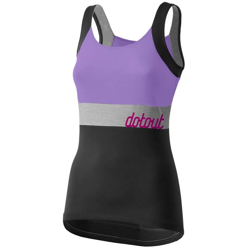 Top donna Dotout Spaghetti Crew - Lilla nero
