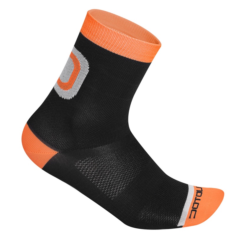 Calze Dotout Logo 15 - Nero arancio