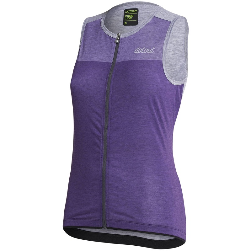 Maglia donna senza maniche Dotout Glory - Viola grigio