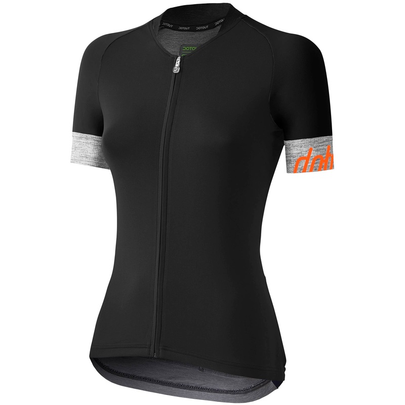 Maglia Dotout Crew Donna - Nero grigio melange