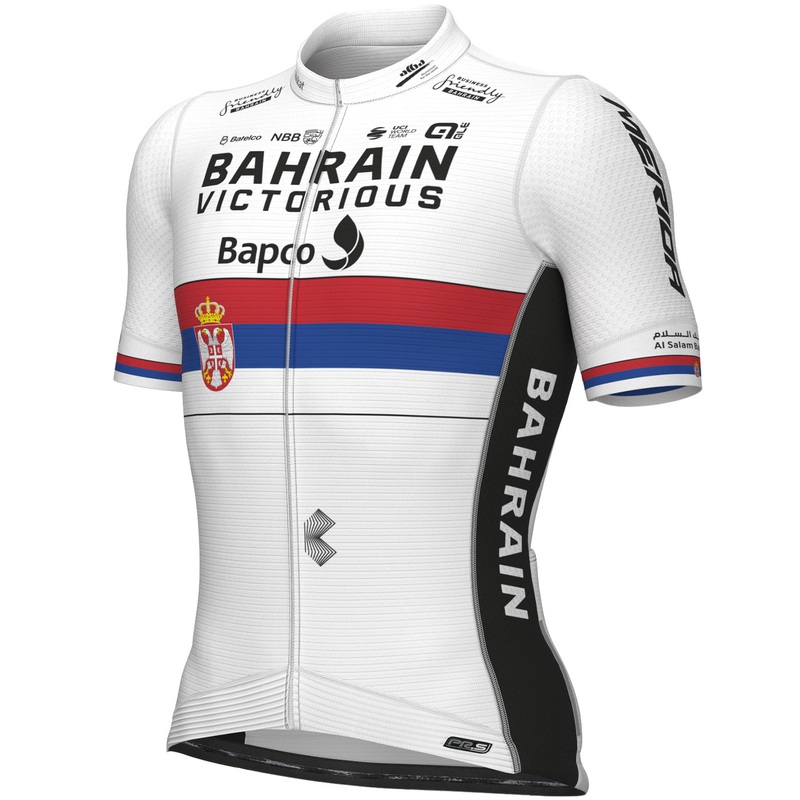 Maglia Bahrain Victorious 2023 PRS - Campione Serbo