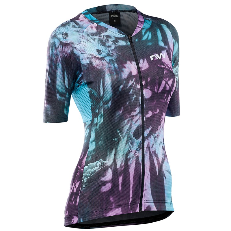 Maglia donna Northwave Blade Flower - Azzurro