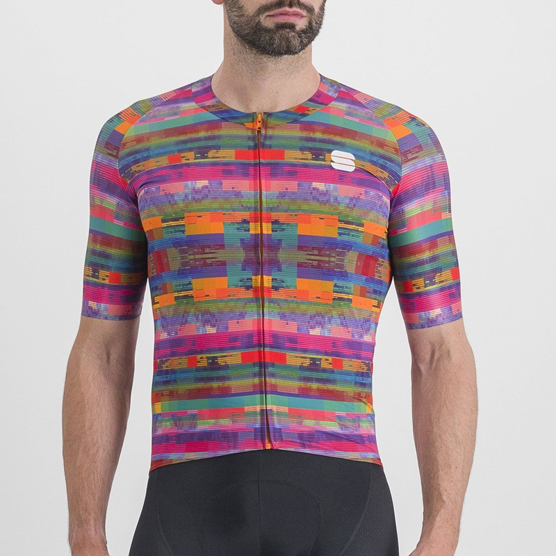 Maglia Sportful Glitch Bomber - Rosa