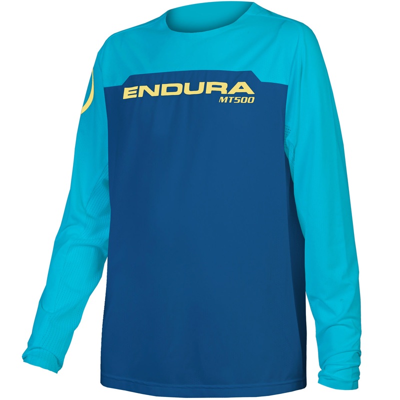Maglia maniche lunghe bambino Endura MT500 Burner - Blu