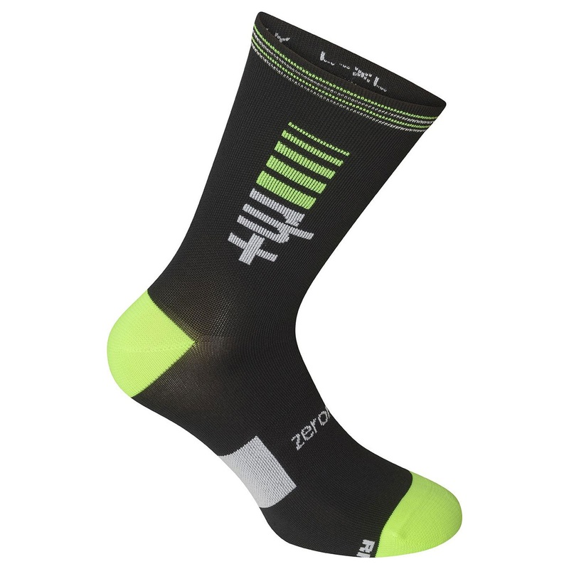 Calze Rh+ Logo 20 - Nero giallo
