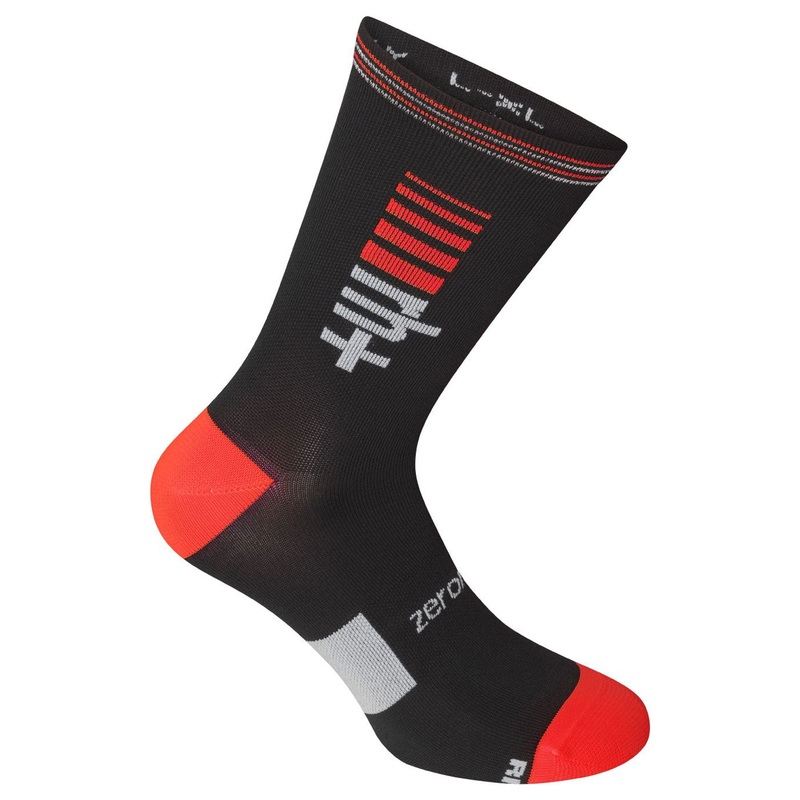 Calze Rh+ Logo 20 - Nero rosso