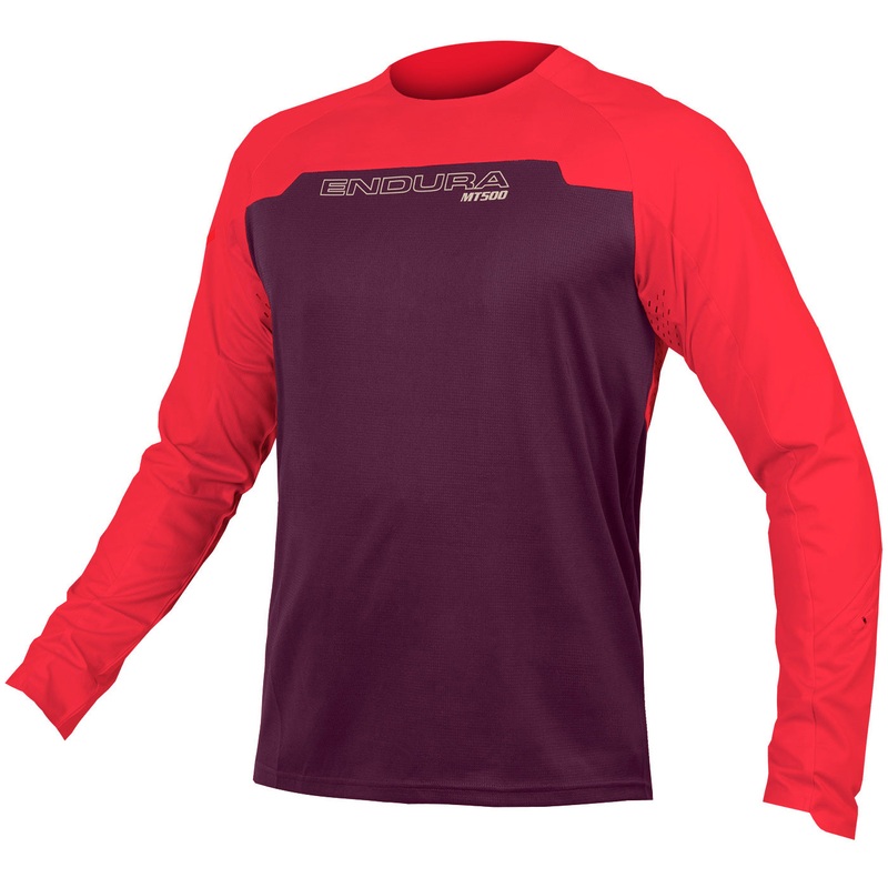 Maglia maniche lunghe Endura MT500 Burner - Viola