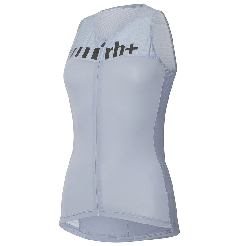 Maglia donna senza maniche Rh+ Logo - Grigio