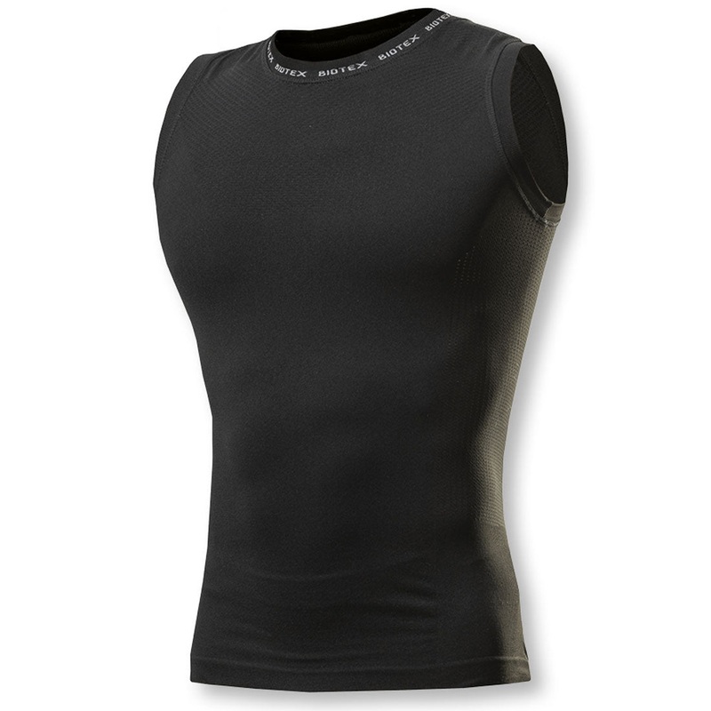 Maglia intima senza maniche Biotex Fresh - Nero