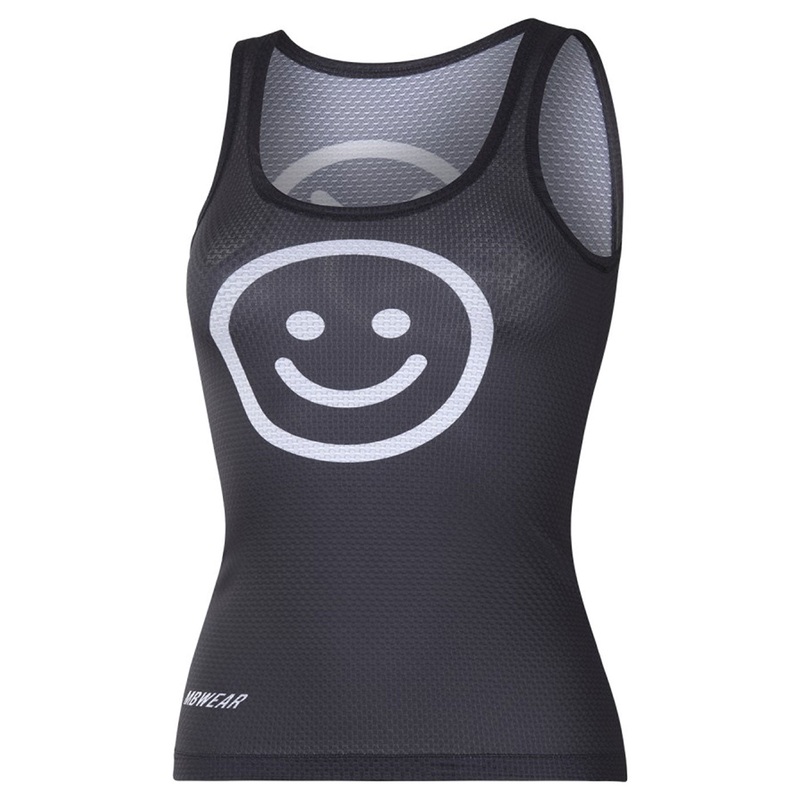Maglia intima donna senza maniche MBwear Smile - Nero