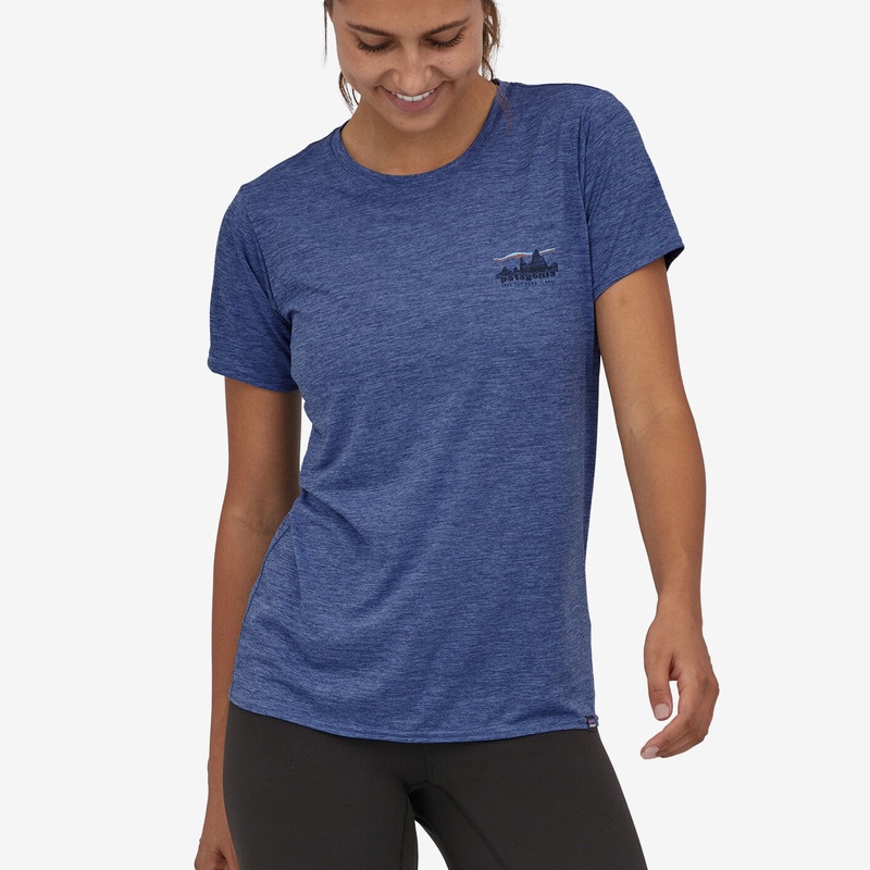 T-shirt donna Patagonia Capilene Cool Daily - Blu