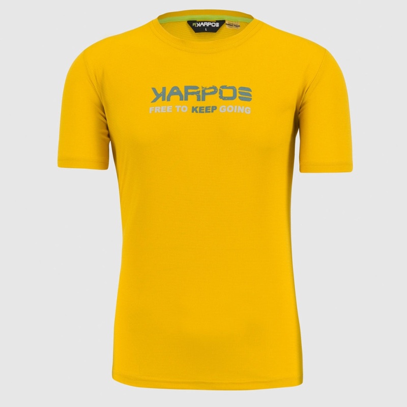 T-Shirt Karpos Val Federia - Giallo