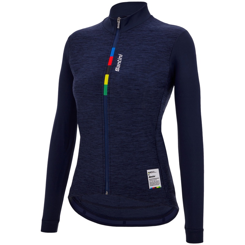 Maglia maniche lunghe donna Santini UCI Official Pure - Blu