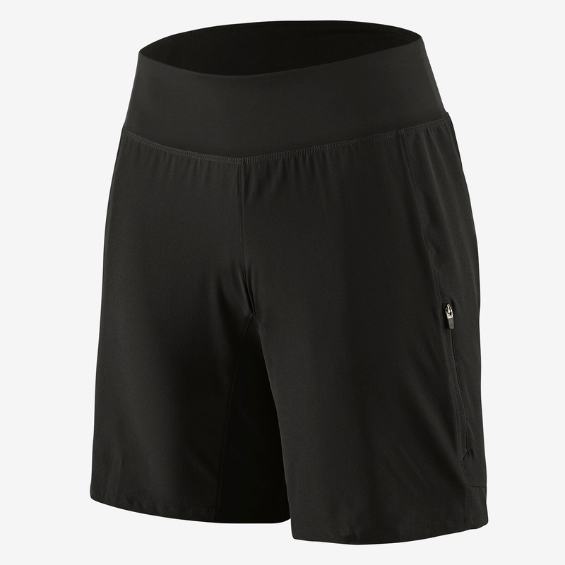Pantaloncini donna Patagonia Tyrolean Bike - Nero