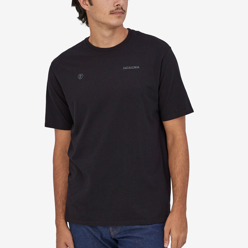 T-Shirt Patagonia Forge Mark Responsibili - Nero