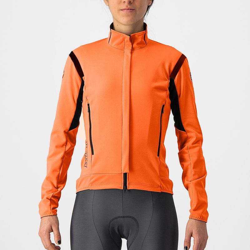 Giacca donna Castelli Perfetto RoS 2 - Arancio nero
