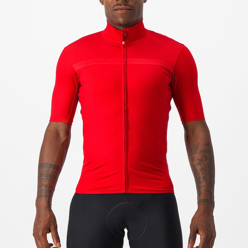 Maglia Castelli Pro Thermal Mid - Rosso chiaro