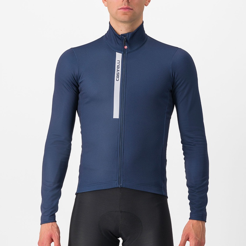 Maglia maniche lunghe Castelli Entrata - Blu