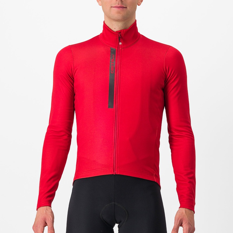 Maglia maniche lunghe Castelli Entrata - Rosso