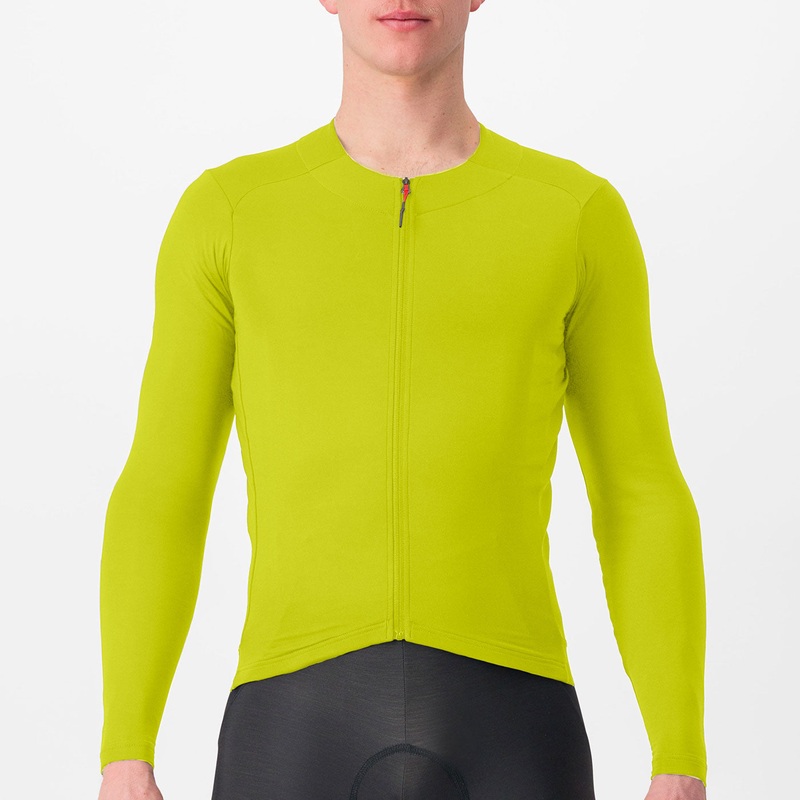 Maglia maniche lunghe Castelli Fly - Giallo
