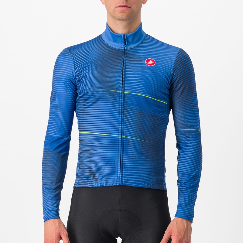 Maglia maniche lunghe Castelli Raffica - Blu