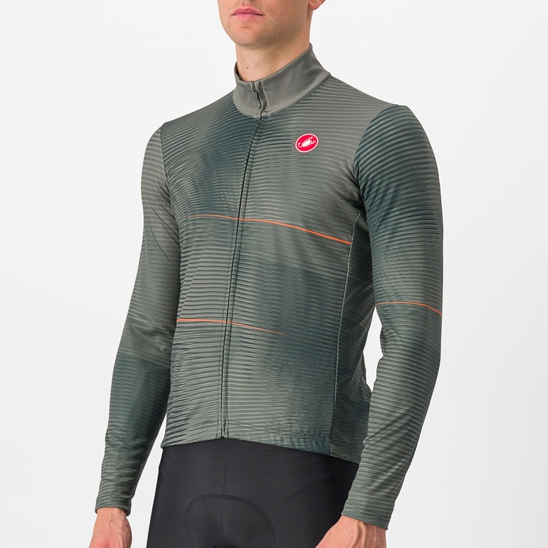 Maglia maniche lunghe Castelli Raffica - Verde