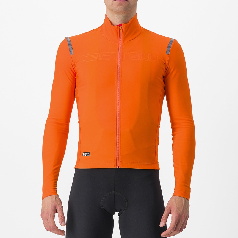 Maglia maniche lunghe Castelli Tutto Nano RoS - Arancio chiaro