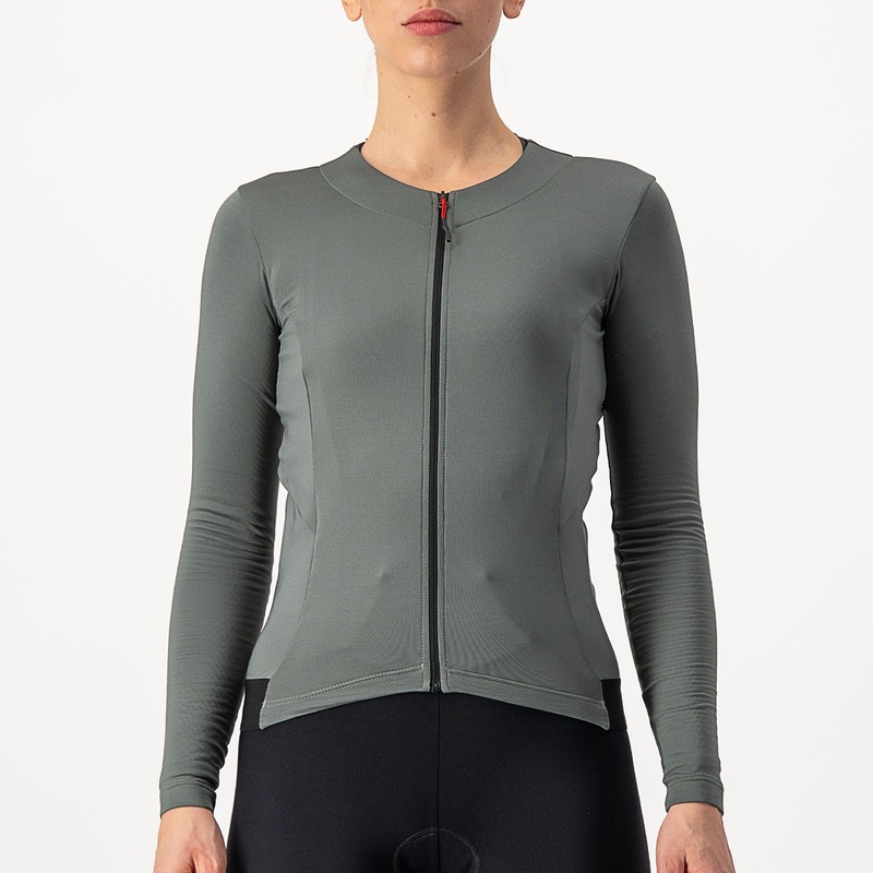 Maglia maniche lunghe donna Castelli Fly - Grigio