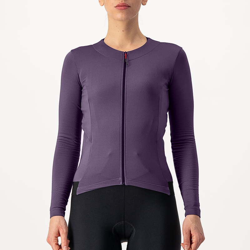 Maglia maniche lunghe donna Castelli Fly - Viola