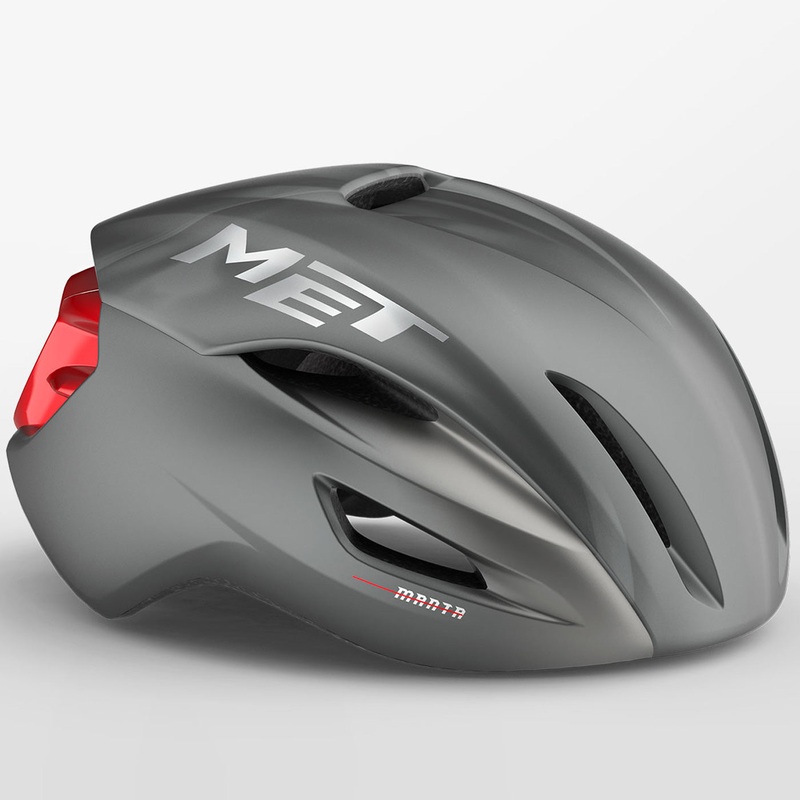 Casco Met Manta Mips - Grigio rosso