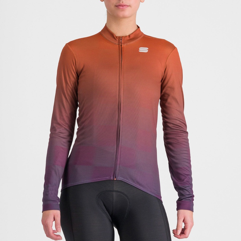 Maglia donna maniche lunghe Sportful Rocket - Rosso