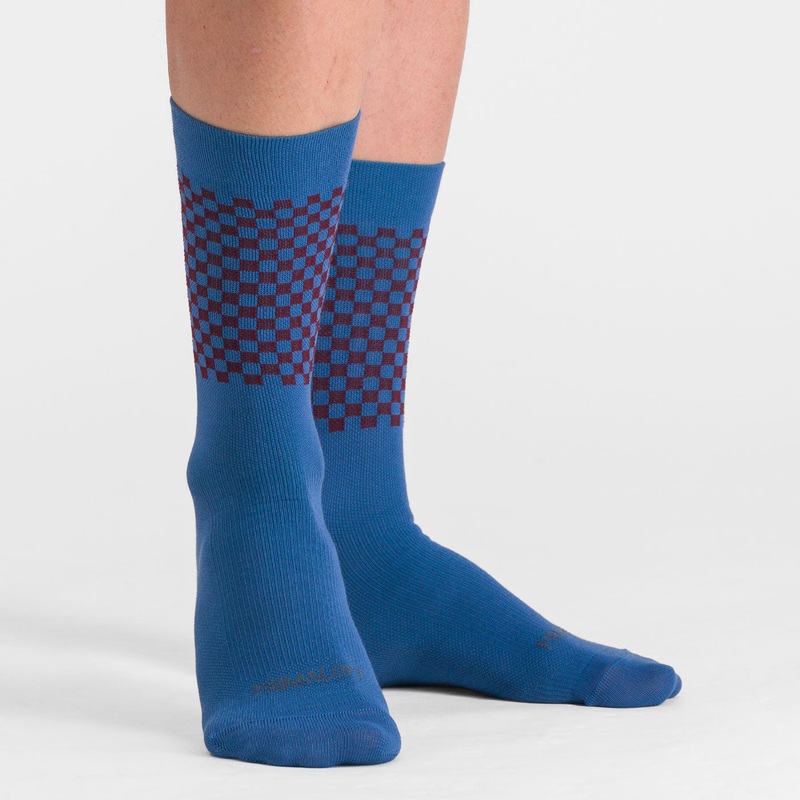Calze Sportful Checkmate Primaloft - Blu