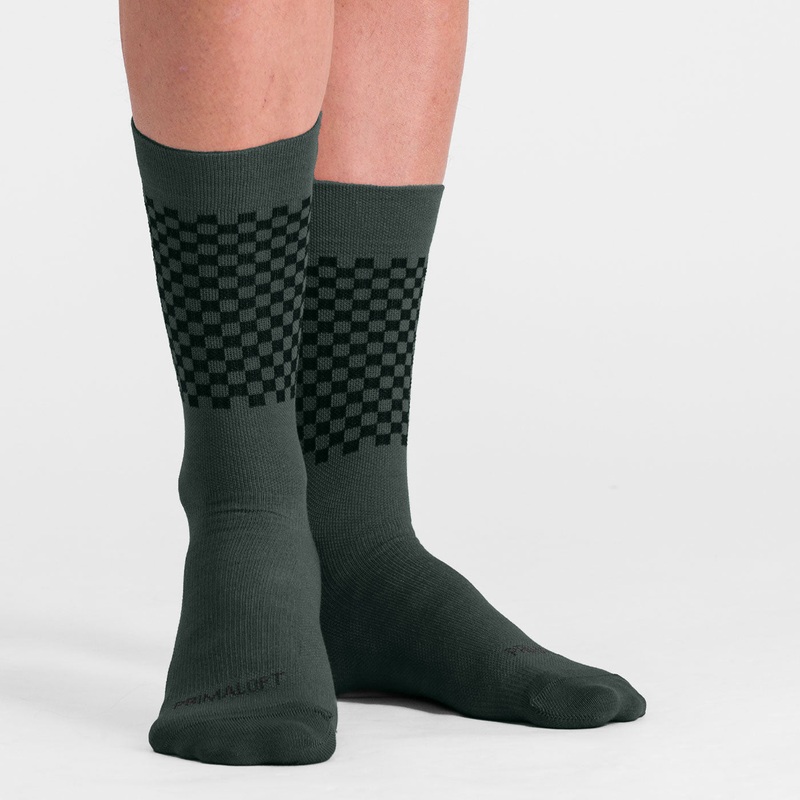 Calze Sportful Checkmate Primaloft - Verde