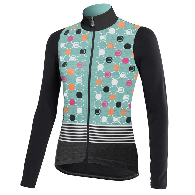 Maglia donna maniche lunghe Dotout Fanatica Wool - Azzurro