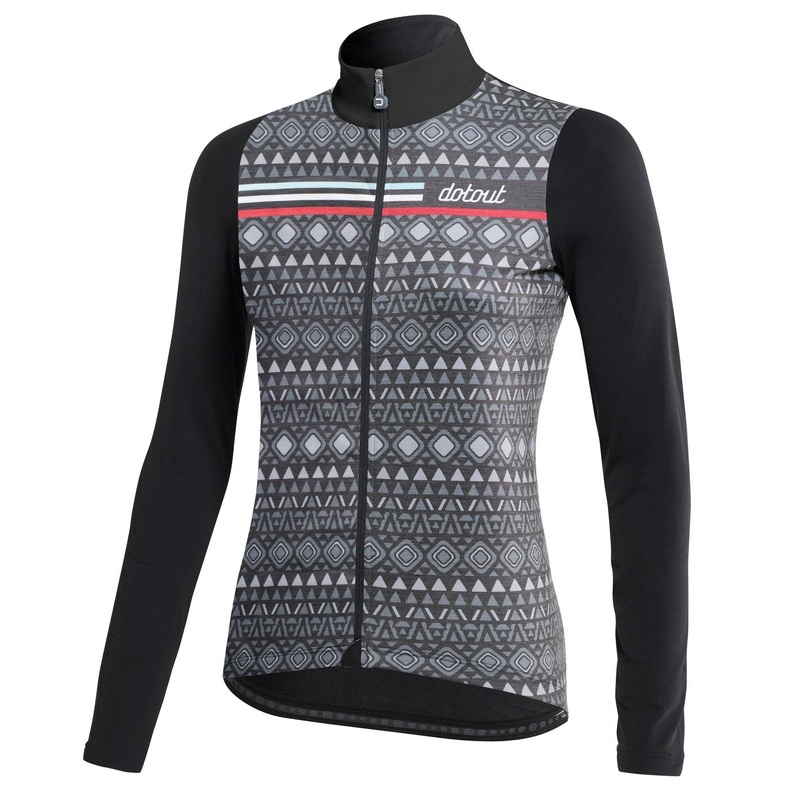 Maglia donna maniche lunghe Dotout Fanatica Wool - Grigio nero