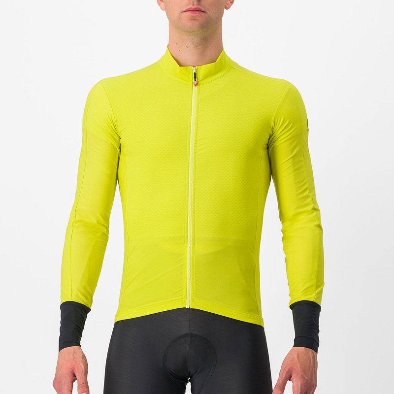 Maglia maniche lunghe Castelli Flight Air - Giallo