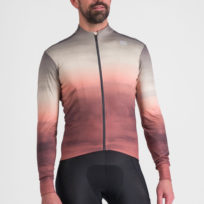 Maglia maniche lunghe Sportful Flow Supergiara - Rosso