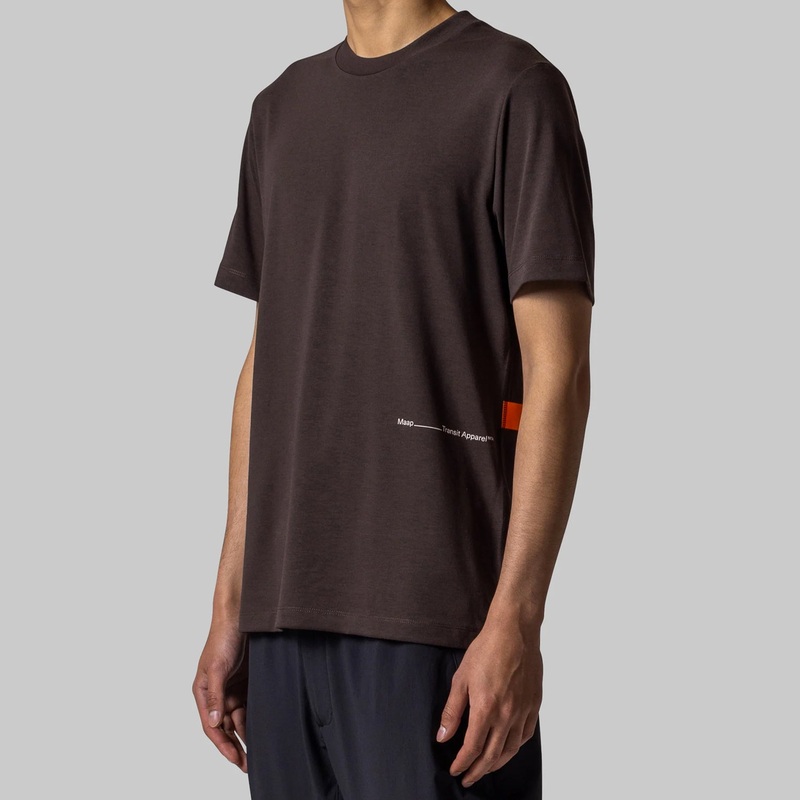 T-Shirt Maap Transit- Marrone