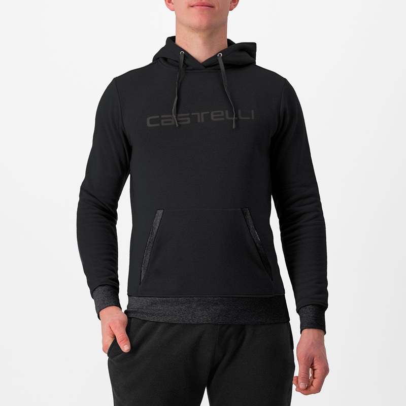 Felpa Castelli Logo Hoodie - Nero