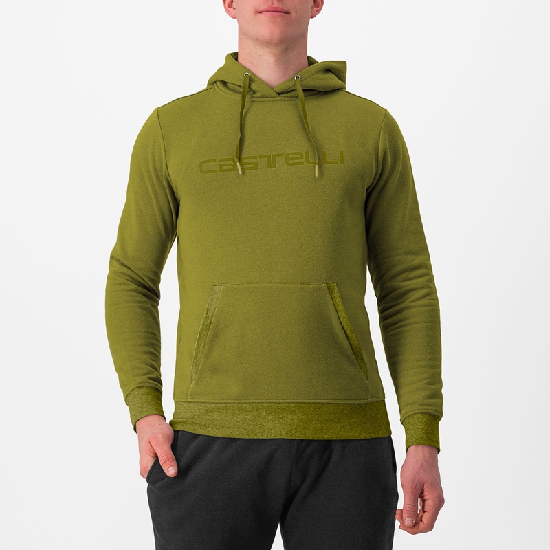 Felpa Castelli Logo Hoodie - Verde