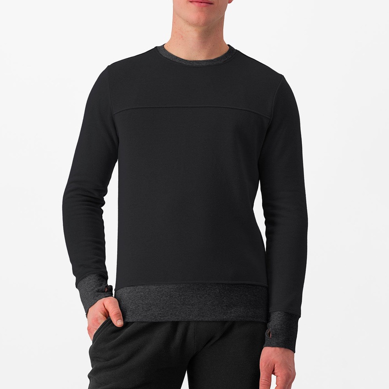 Felpa Castelli Logo - Nero