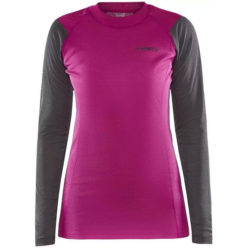 Maglia intima maniche lunghe donna Craft Core Warm Baselayer LS Tee W - Viola